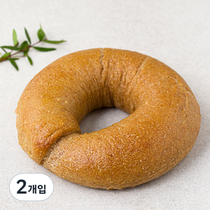 브로드카세 통밀 발효종 베이글, 120g, 2개입