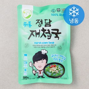 정담 재첩국 (냉동), 500g, 1개