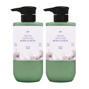 플루 아로마 모이스처 바디 로션 화이트 머스크향, 500ml, 2개