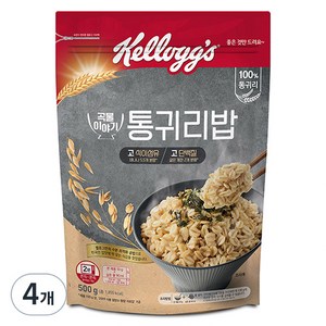 켈로그 통귀리밥, 500g, 4개