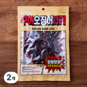 리프레쉬 꾸이 오징어 다리, 50g, 2개