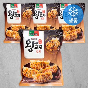 고향만두 고향 얇은피 왕교자 김치 (냉동), 370g, 4개