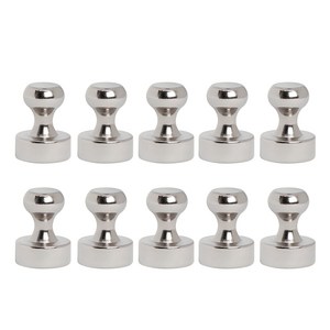 코지파파 네오디뮴 강력자석 체스형 12mm, 실버, 10개
