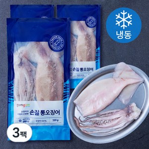 곰곰 손질 통오징어, 320g, 3팩