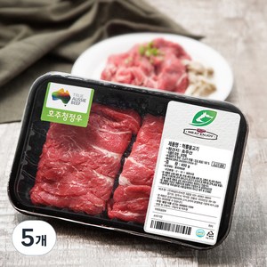 미트엔조이 호주산 소고기 척롤 불고기용 (냉장), 400g, 5개