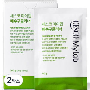 세스코마이랩 배수구 클리너 40g 5개입, 200g, 2개