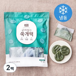 아리울떡공방 굳지않는 쑥개떡 (냉동), 2팩, 1.2kg