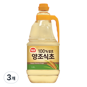 [해표] 양조식초, 1.8L, 3개