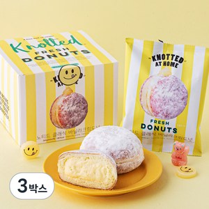 노티드 클래식 바닐라 크림 도넛 3개입, 300g, 3박스