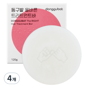 동구밭 올바른 트리트먼트바, 100g, 4개