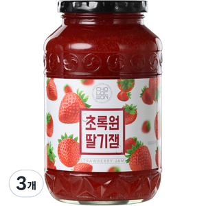 초록원 딸기잼, 1kg, 3개