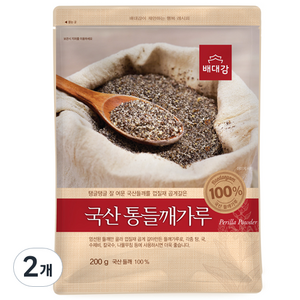 배대감 국산 통 들깨가루, 200g, 2개