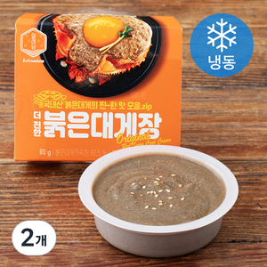 설래담 가니미소G 더진한 붉은대게장 (냉동), 80g, 2개