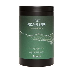 대한다업 봉로녹차 중작, 80g, 1개입, 1개