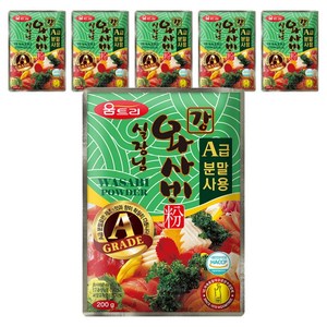 [움트리] 실장님강와사비분, 200g, 6개