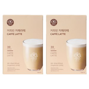 커피빈 카페 라떼, 14g, 30개입, 2개