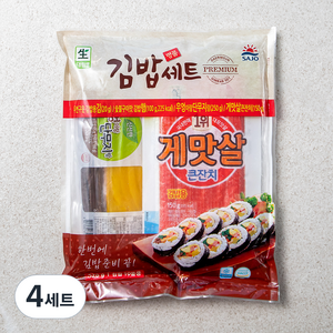 사조 명품 김밥재료 5종 세트, 520g, 4세트