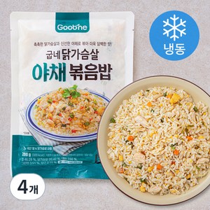 굽네 닭가슴살 야채볶음밥 (냉동), 200g, 4개