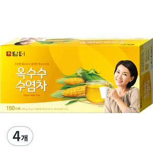 담터 옥수수 수염차, 1.5g, 150개입, 4개