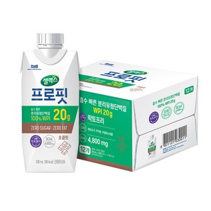 셀렉스 프로핏 초콜릿, 330ml, 12개