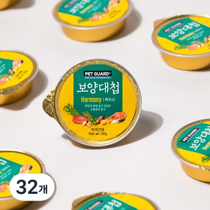 펫가드 보양대첩 하모니 캔, 혼합맛(연어/참치), 30g, 32개