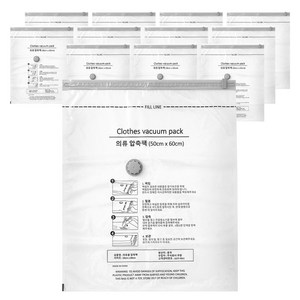 의류용 압축팩, 12개입, 1개