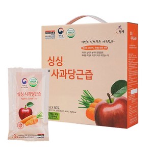 싱싱 국내산 사과당근즙, 5L, 50개