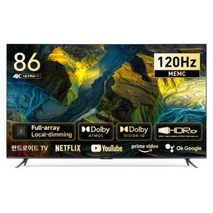 샤오미 4K UHD 안드로이드 11 Max TV, 217cm(86인치), L86M7-ESTWN, 스탠드형, 방문설치