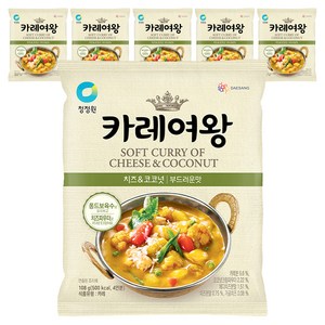 카레여왕 치즈 앤 코코넛, 108g, 6개
