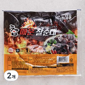 달솔 참 매운찰순대, 1kg, 2개