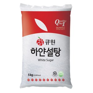 큐원 하얀 설탕, 5kg, 1개