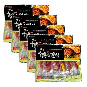 행복한간식 강아지 사사미 간식 400g, 오리 바맛, 5개