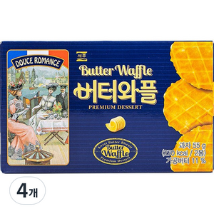 서주 버터와플, 55g, 4개