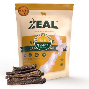 질 ZEAL 뉴질랜드산 강아지 수제간식, 양고기져키, 125g, 1개