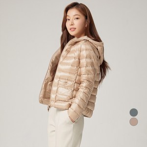 클라비스 [슬림다운] 후드 경량 숏 다운 점퍼