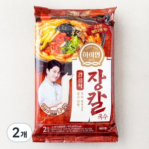 삼립 하이면 강릉식 장칼국수 2인분, 412g, 2개