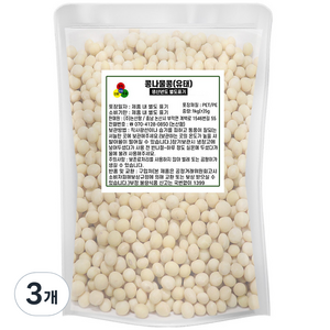 논산팜 국내산 노란 콩나물콩 유태, 1kg, 3개