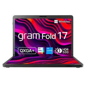 LG전자 2023 그램 폴드 WXGA+, 매트 블랙, 코어i5, 512GB, 16GB, WIN11 Home, 17X90R-GA50K