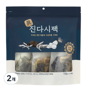 서림식품 진다시팩, 150g, 2개