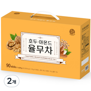 우리차 송원식품 호두 아몬드 율무차 90p, 18g, 90개입, 2개