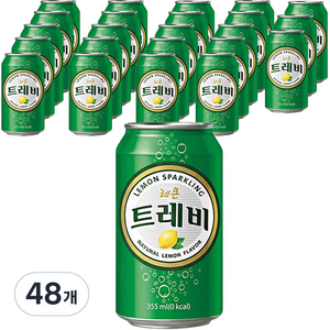 트레비 레몬 캔 탄산수, 355ml, 48개