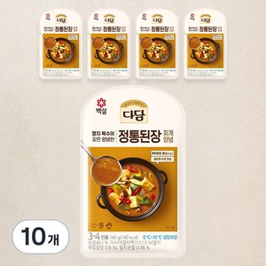 다담 정통 된장찌개 양념, 140g, 10개