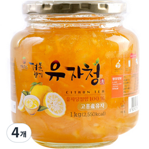 해맑음 겨울향기 유자청, 1kg, 1개입, 4개