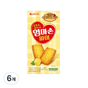 롯데웰푸드 엄마손파이, 127g, 6개