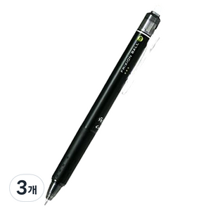 파이롯트 유성펜 노크식 프릭션 0.5mm, black, 3개