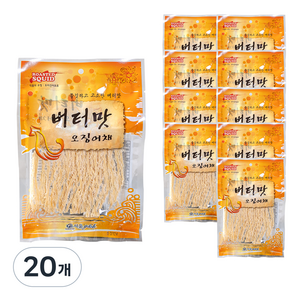 서울지앤비 버터맛 오징어채, 32g, 20개