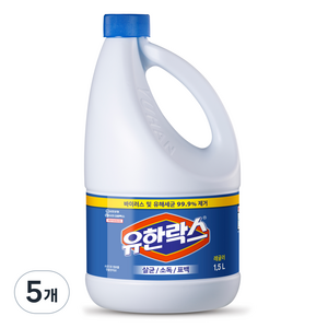 유한락스 레귤러, 5개, 1.5L