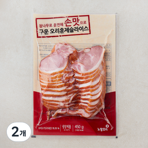 노랑오리 훈제 슬라이스, 450g, 2개