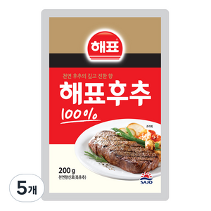 해표 순후추, 200g, 5개