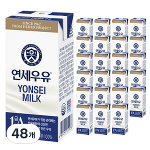 연세대학교 연세우유, 190ml, 48개